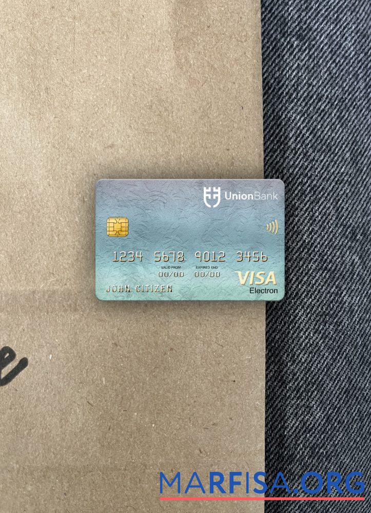 Downloadable Liechtenstein Union bank visa electron card photolook front sample